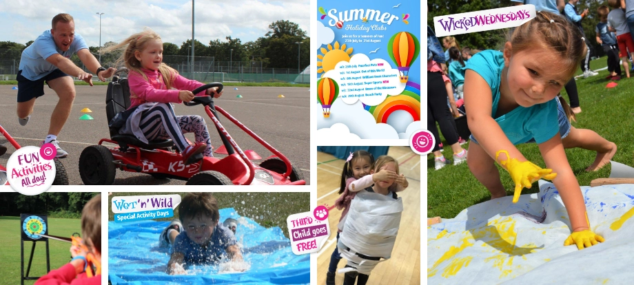 KOOSA Kids Summer Holiday Clubs Open 25th July. Join us for 6 weeks of unlimited fun, including Weekly Themes, Special Activity Days, Go Karts, Wet 'n' Wild