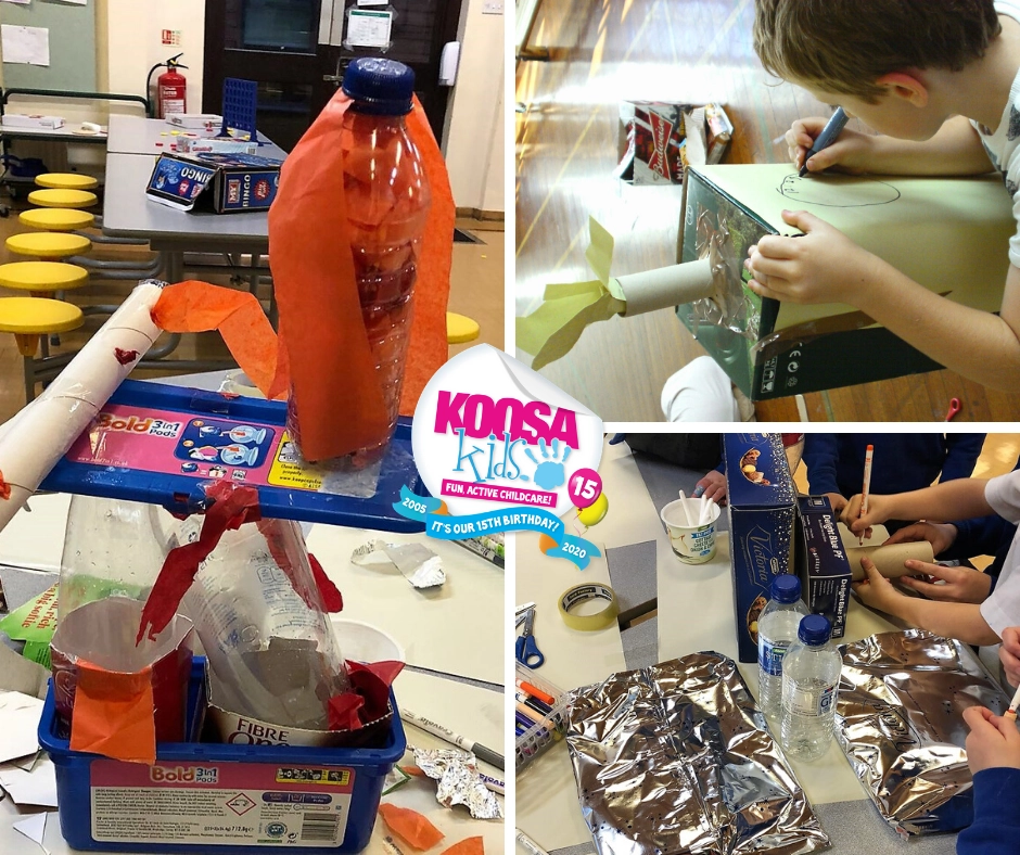 KOOSA Kids fun & exciting activities at home. Try Junk Modelling today. 