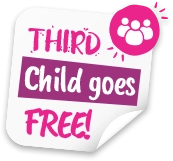 Your Third Child goes FREE! KOOSA Kids - Exceptional Value, Outstanding Quality Childcare Services.
