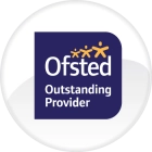 Ofsted Outstanding Logo in Circular Badge