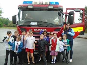 Meeting the local Fire Brigade Crew at one of KOOSA Kids Special Activities!